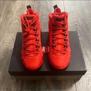 JORDAN RETRO 9 ‘CHILE RED’ Sz 4y-5.5 W